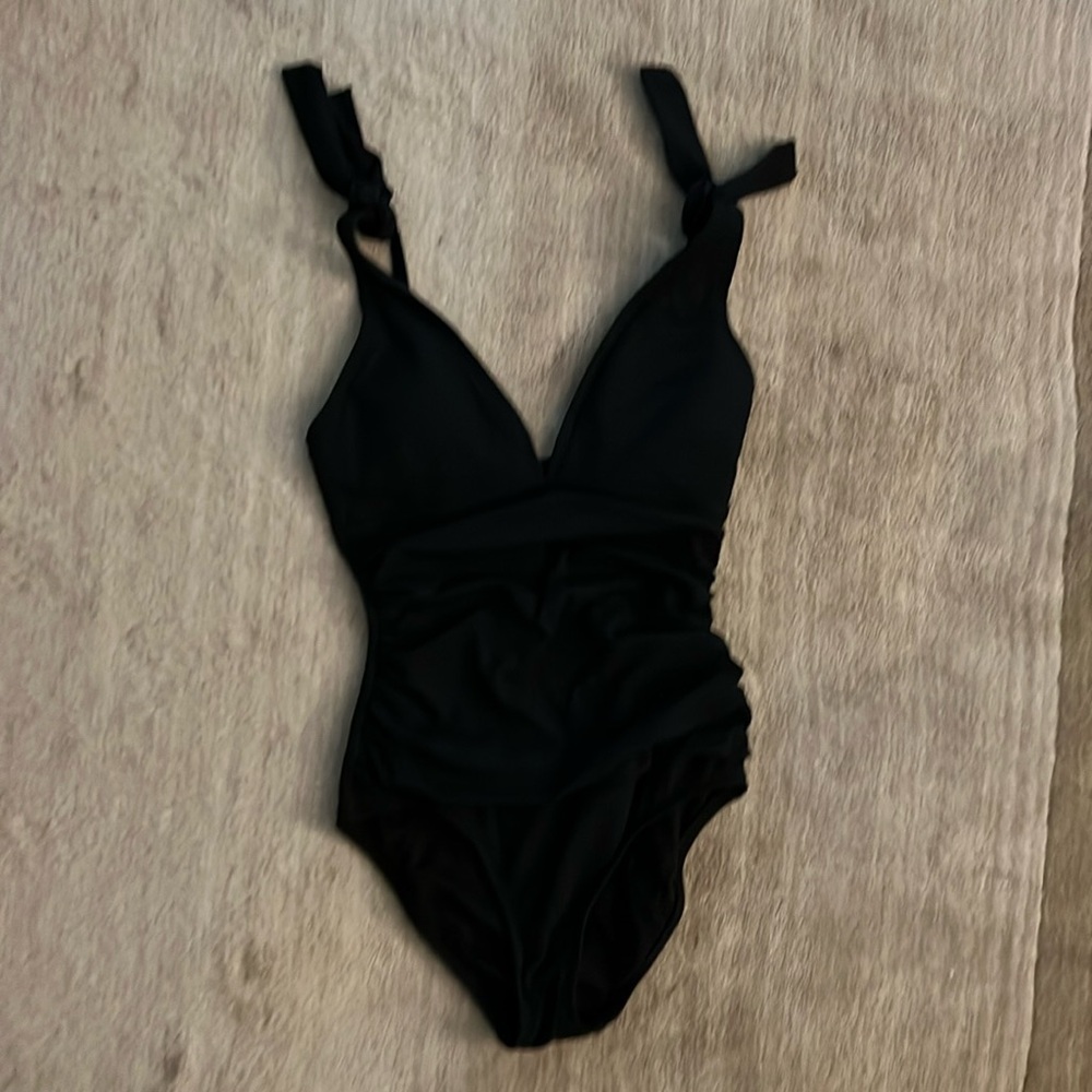 Black one piece Ellen Tracy bathing suit